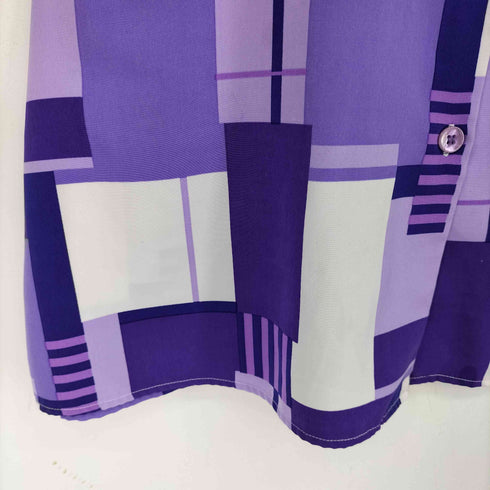 総柄 L/S シャツ レディース