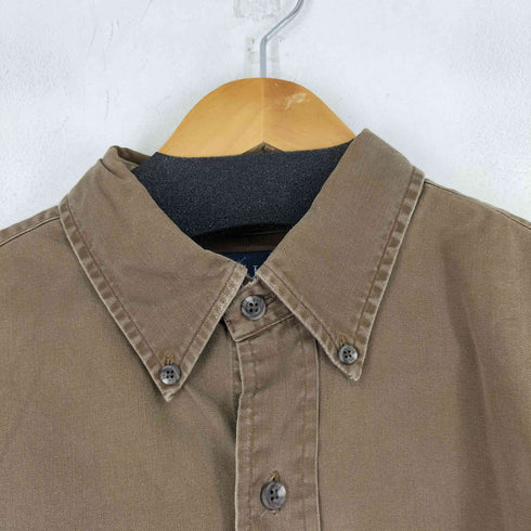 ラルフローレン RALPH LAUREN 90s CUSTOM FIT エルボーパッチ ボタンダウンシャツ メンズ JPN:L