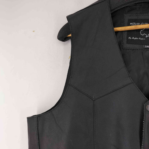 ROAD WEAR レザー ベスト メンズ 2XL