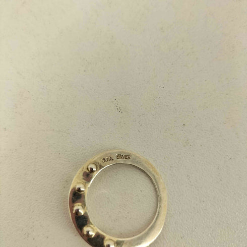 イーエム e.m. SILVER パール 平打ちリング レディース 11