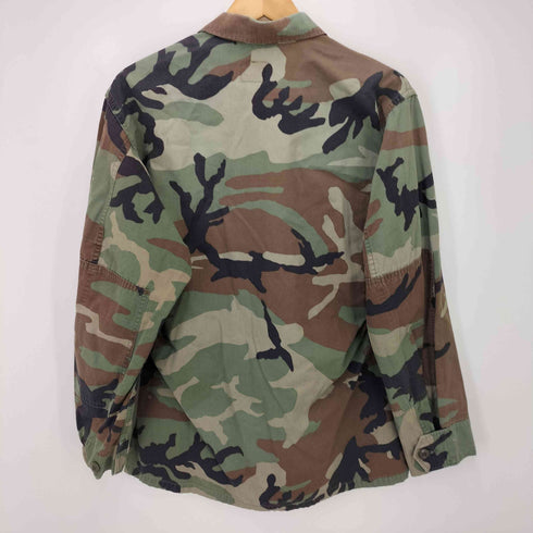 ユーエスアーミー U.S. ARMY 90S Rip Stop Woodland Camo BDU Jacket リップストップ ウッドランドカモ ミリタリー ジャケット 96年製 メンズ SMALL-SHORT