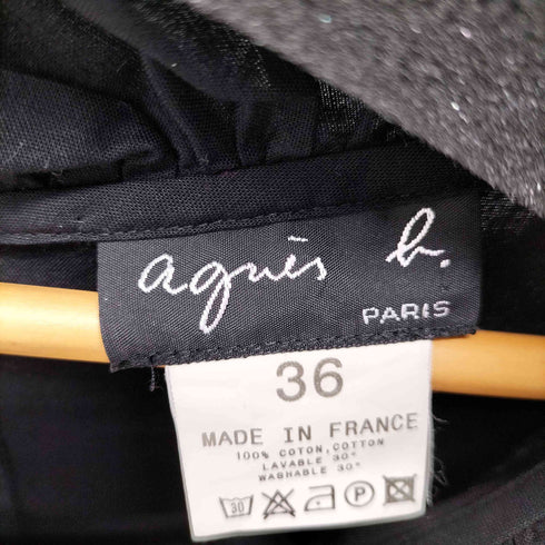 アニエスベー agnes b. ノースリーブタックワンピース レディース 36