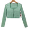 ザラ ZARA Knit cropped Jacket レディース import:M