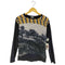ドリスヴァンノッテン DRIES VAN NOTEN フロントプリント 切替 コットンビスコース ロングスリーブTシャツ レディース import:XS