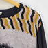 ドリスヴァンノッテン DRIES VAN NOTEN フロントプリント 切替 コットンビスコース ロングスリーブTシャツ レディース import:XS