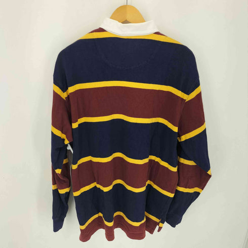 ポロバイラルフローレン Polo by RALPH LAUREN スモールポニー刺繍 ボーダーラガーシャツ メンズ import:L