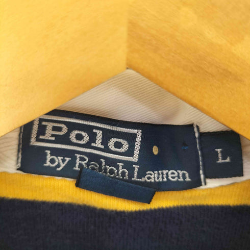 ポロバイラルフローレン Polo by RALPH LAUREN スモールポニー刺繍 ボーダーラガーシャツ メンズ import:L