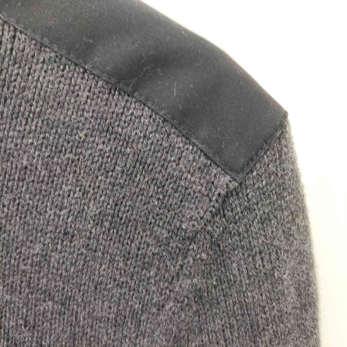 カルバンクライン CALVIN KLEIN CK ロゴ 刺繍 異素材切替 ハイネック ハーフジップ ニット メンズ import:S