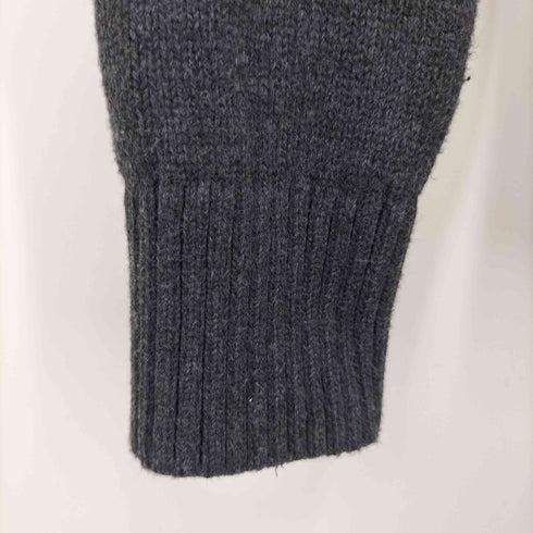 カルバンクライン CALVIN KLEIN CK ロゴ 刺繍 異素材切替 ハイネック ハーフジップ ニット メンズ import:S