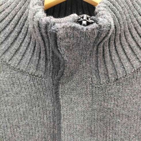 カルバンクライン CALVIN KLEIN CK ロゴ 刺繍 異素材切替 ハイネック ハーフジップ ニット メンズ import:S
