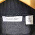 カルバンクライン CALVIN KLEIN CK ロゴ 刺繍 異素材切替 ハイネック ハーフジップ ニット メンズ import:S
