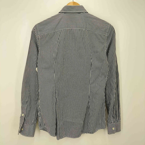 ポロラルフローレン POLO RALPH LAUREN CUSTOM FIT ポニー 刺繍 ストライプ ホリゾンタルカラー L/S シャツ メンズ 4