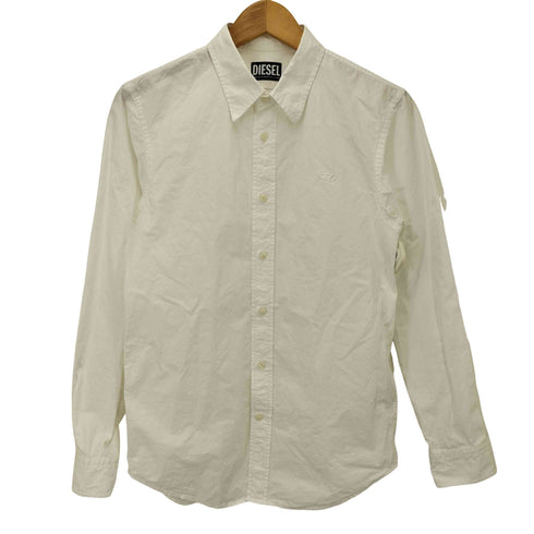 ディーゼル DIESEL S-BEN-CL Shirt ロゴ 同色 刺繍 レギュラーカラー L/S シャツ メンズ import:S