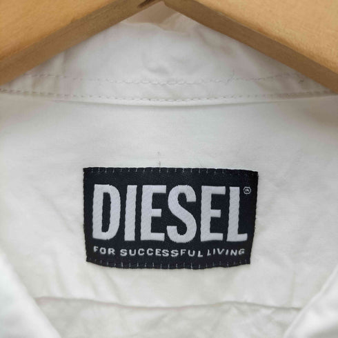 ディーゼル DIESEL S-BEN-CL Shirt ロゴ 同色 刺繍 レギュラーカラー L/S シャツ メンズ import:S