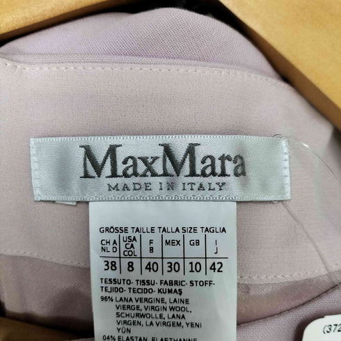 マックスマーラ MAX MARA イタリア製 白タグ ウール混 ノースリーブワンピース レディース 42
