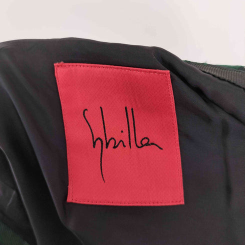 シビラ Sybilla 刺繍フレアスカート レディース L