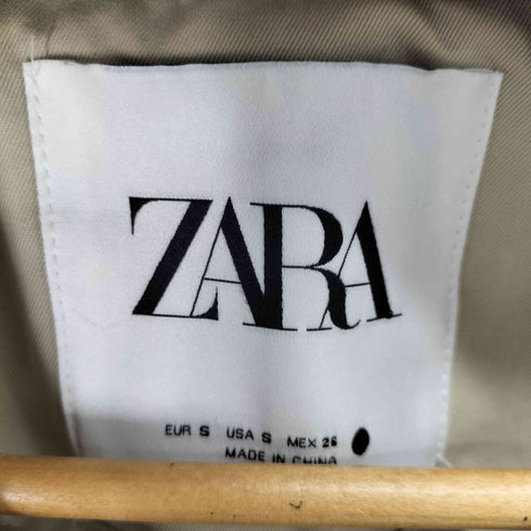 ザラ ZARA 花柄 刺繍 トレンチコート レディース import:S