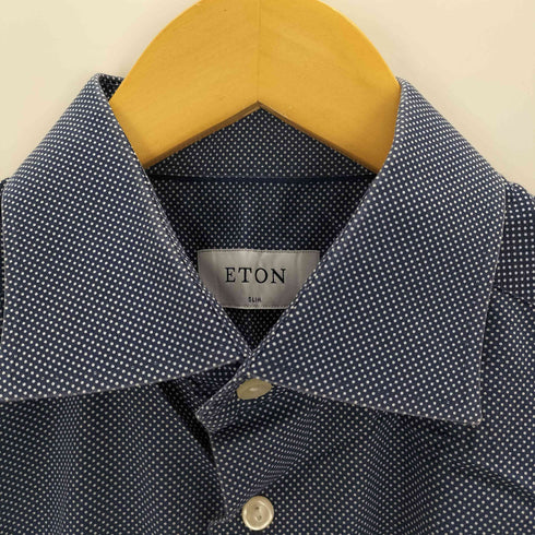 ETON ドット柄コットンドレスシャツ メンズ 16