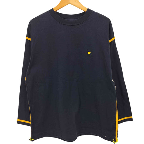 コンバーストウキョウ CONVERSE TOKYO スター 刺繍 ドローコード バイカラー パイピング L/S Tシャツ メンズ JPN:3