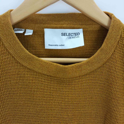 SELECTED HOMME コットンクルーネックニット メンズ import:L