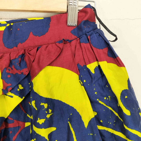 ヴィヴィアンウエストウッド アングロマニア Vivienne Westwood ANGLOMANIA 総柄アシンメトリーデザインフレアスカート レディース 42