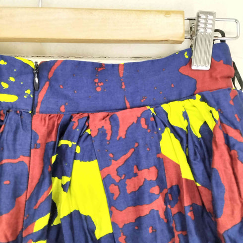 ヴィヴィアンウエストウッド アングロマニア Vivienne Westwood ANGLOMANIA 総柄アシンメトリーデザインフレアスカート レディース 42