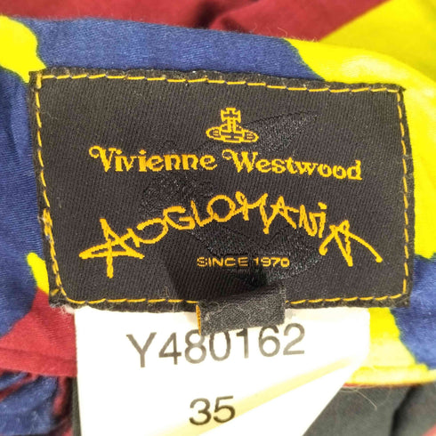 ヴィヴィアンウエストウッド アングロマニア Vivienne Westwood ANGLOMANIA 総柄アシンメトリーデザインフレアスカート レディース 42
