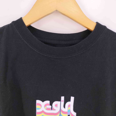 エックスガール X-girl LAYERED MILLS LOGO S/S REGULAR TEE レイヤード ミルズロゴ レギュラー Tシャツ レディース JPN:1