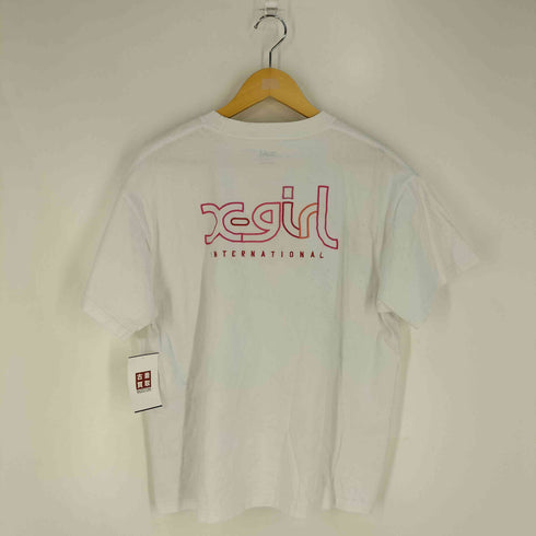 エックスガール X-girl 両面ロゴ刺繍 クルーネックTシャツ レディース JPN:1