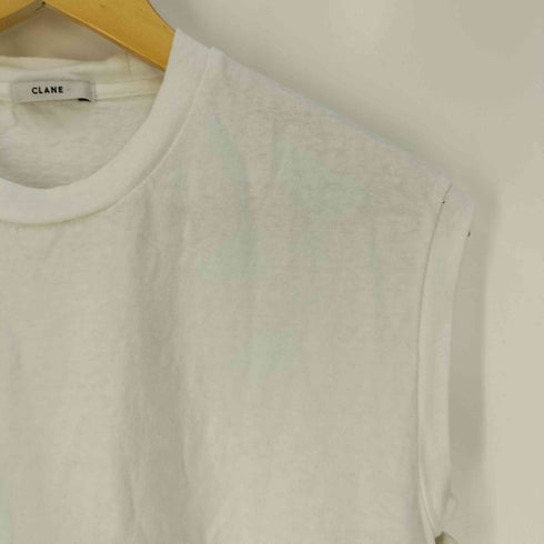 クラネ CLANE SIDE SLIT NO SLEEVE TOPS サイドスリット ノースリーブ トップス レディース JPN:1