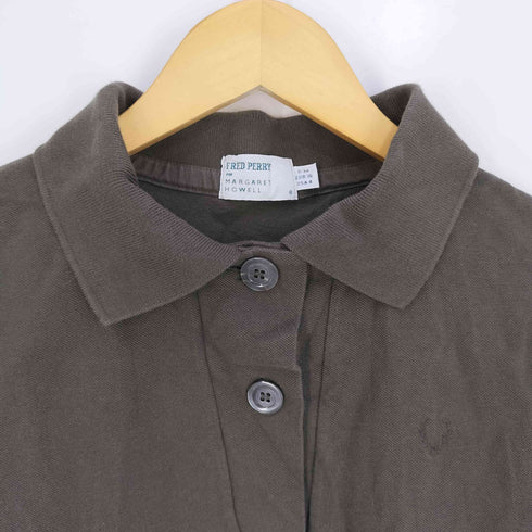 フレッドペリー FRED PERRY ロゴ刺繍 鹿の子 ノースリーブポロシャツ レディース EUR:36