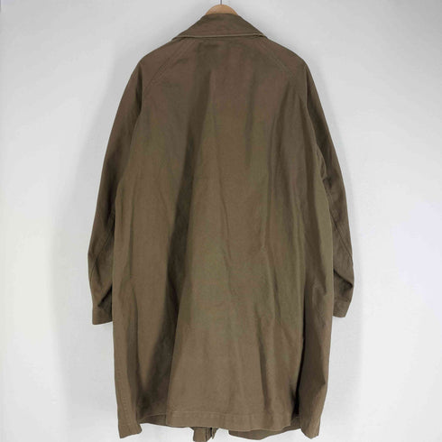 アーツアンドサイエンス ARTS&SCIENCE Balmacaan Coat maxi 日本製 牛革チンスト キャンバス地 バルマカーンコート メンズ JPN:2