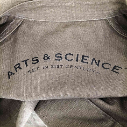 アーツアンドサイエンス ARTS&SCIENCE Balmacaan Coat maxi 日本製 牛革チンスト キャンバス地 バルマカーンコート メンズ JPN:2