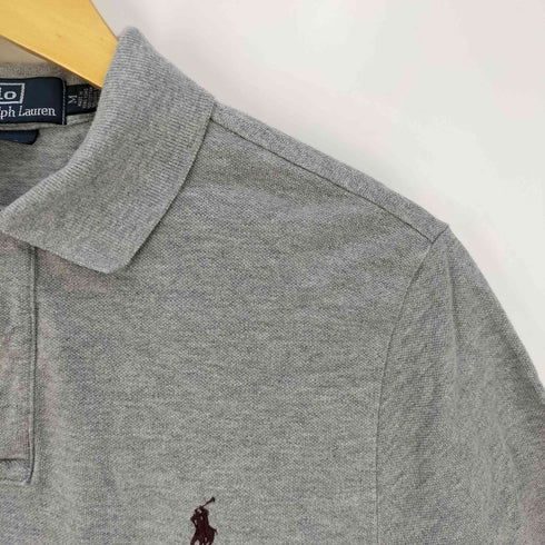 ポロバイラルフローレン Polo by RALPH LAUREN CUSTOM FIT ポニー刺繍 鹿の子 ポロシャツ メンズ import:M