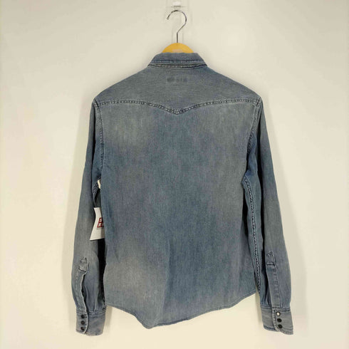 ディーゼル DIESEL ロゴパッチ スナップボタン デニムシャツ メンズ import:S