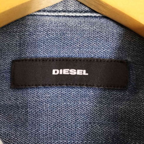 ディーゼル DIESEL ロゴパッチ スナップボタン デニムシャツ メンズ import:S