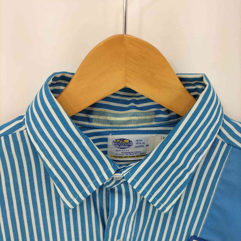 RIVERSIDE 70S~80S 企業ワッペン ストライプ L/S シャツ メンズ 16 1/2