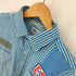 RIVERSIDE 70S~80S 企業ワッペン ストライプ L/S シャツ メンズ 16 1/2
