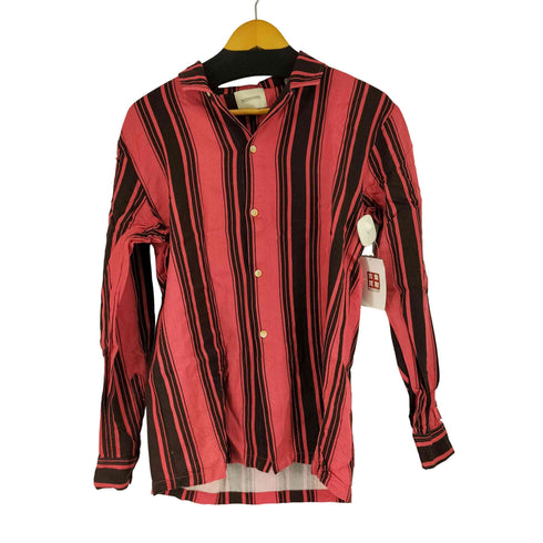 スコッチアンドソーダ SCOTCH&SODA L/S ストライプ 開襟シャツ メンズ JPN:M