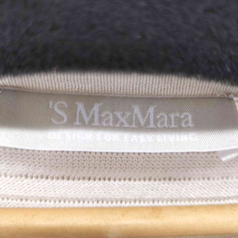 エスマックスマーラ S Max Mara フロントダブルポケット ボーダークルーネックカーディガン レディース import:L