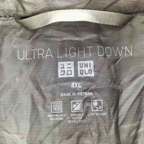 ユニクロ UNIQLO ウルトラライトダウンジャケット(3Dカット) メンズ 4XL