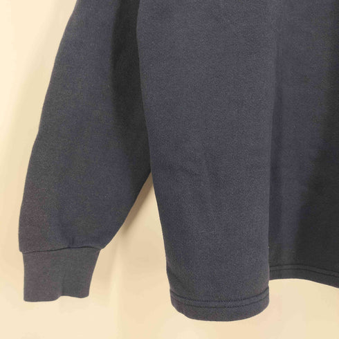 リー Lee 90s USA製 HEAVY WEIGHT 企業刺繍 ハーフジップ ハイネック ロングスリーブTシャツ メンズ import:L