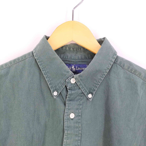 ラルフローレン RALPH LAUREN ポニー刺繍 コットン ボタンダウンシャツ メンズ import:XL