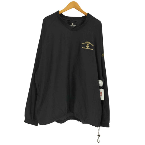 LEVELWEAR ゴルフクラブ ロゴ 刺繍 裾ドローコード ポリ Vネック プルオーバー ビッグサイズ メンズ import:XXL