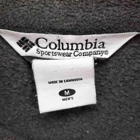 コロンビア Columbia 同色 ロゴ 刺繍 フリース ジップアップ ジャケット メンズ import:M