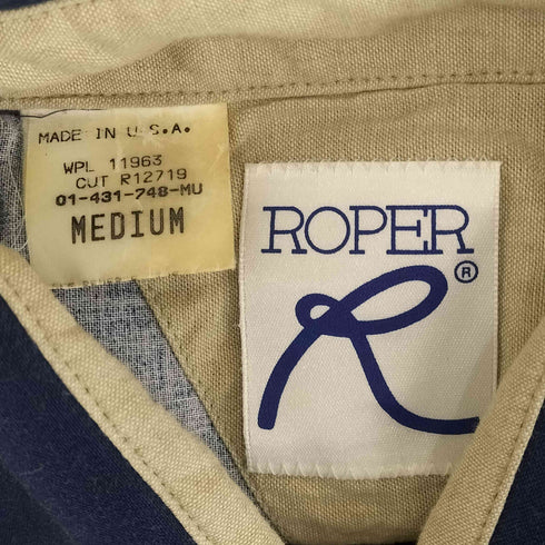ローパー ROPER USA製 ウエスタンヨーク ネイティブ柄ウエスタンシャツ メンズ JPN:M