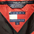 トミーヒルフィガー TOMMY HILFIGER アーム ラバー ロゴ ハーフジップ 中綿 ナイロン アノラック ジャケット メンズ import:L