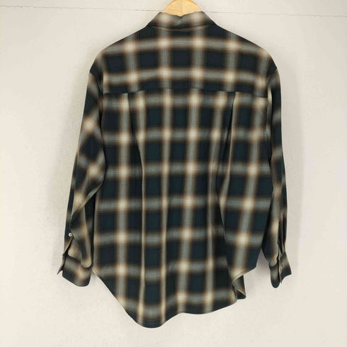 スピックアンドスパン Spick and Span 23SS オンブレチェックワイドシャツ レディース