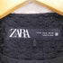 ザラ ZARA リボンスナップボタンデザインツイードジャケット レディース M