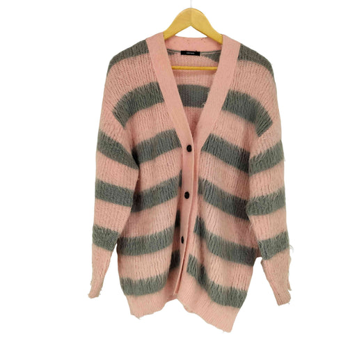 ジャーナルスタンダード JOURNAL STANDARD 23AW ボーダーシャギーカーディガン レディース